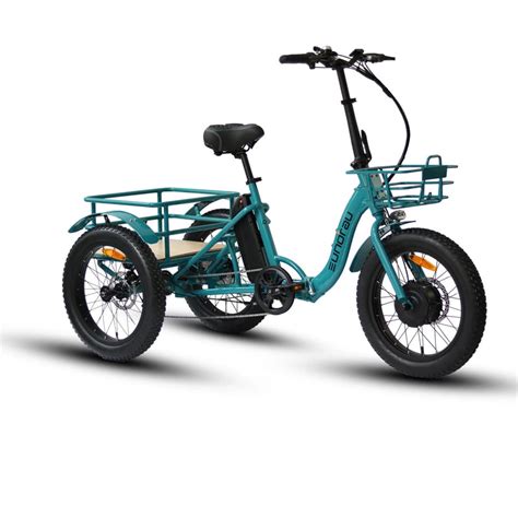 Eunorau 48v500w New Trike 20 Step Through Fat Tire Folding Electric