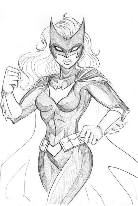 Batwoman Sketch By Lucianovecchio On Deviantart Superhero Sketches Drawing Superheroes