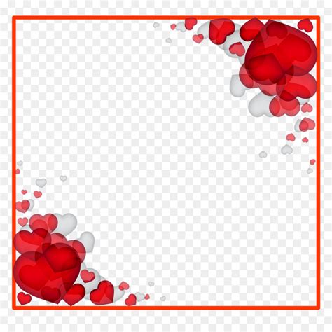 Valentine Frame Png File Transparent Valentines Border Png Download