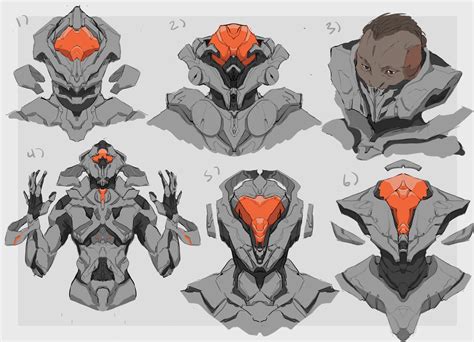 Forerunner Concept Art Of Potential Portrait Characters Created By