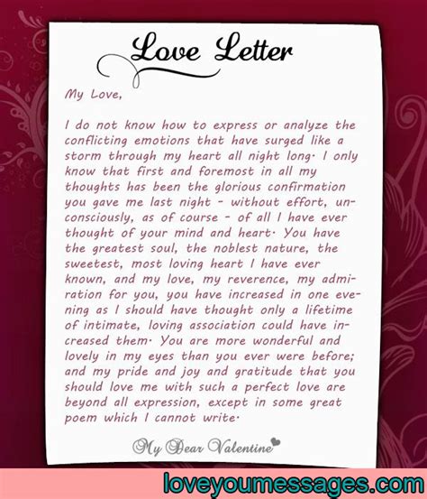 Deep And Long Love Letters For Her Love You Messages