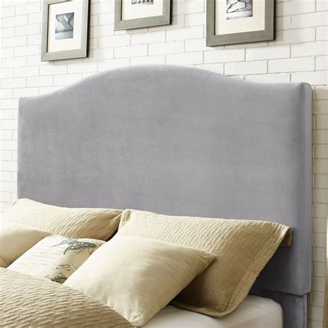 Bellingham Camelback Upholstered Kingcal King Headboard In Shale