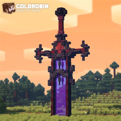 I Built A Nether Sword Portal Inspired By Pewdiepies Minecraft Base