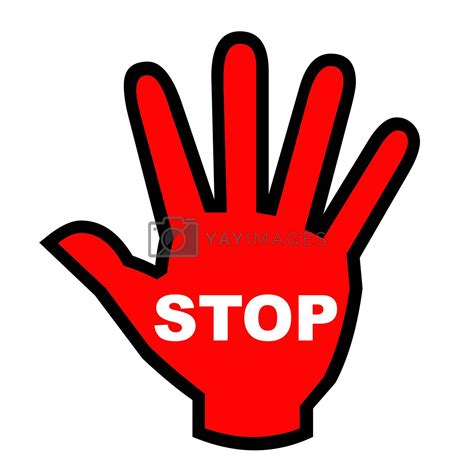 Stop Hand By Georgios Vectors And Illustrations Free Download Yayimages