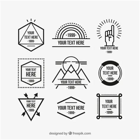 13 Free Vector Hipster Logo Template Sets Hipsthetic