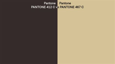 Pantone 412 C Vs Pantone 467 C Side By Side Comparison