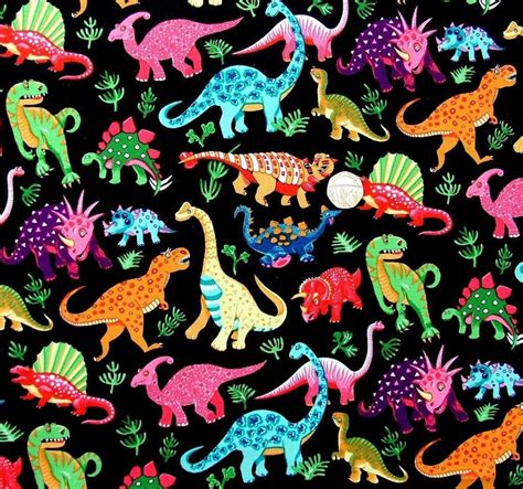 Black Dinosaur Fabric Lovemyteepee Dinosaur Fabric Fabric Crafts