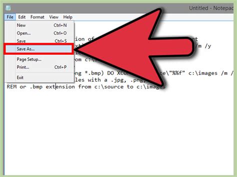 How To Write A Batch File With Examples Wikihow