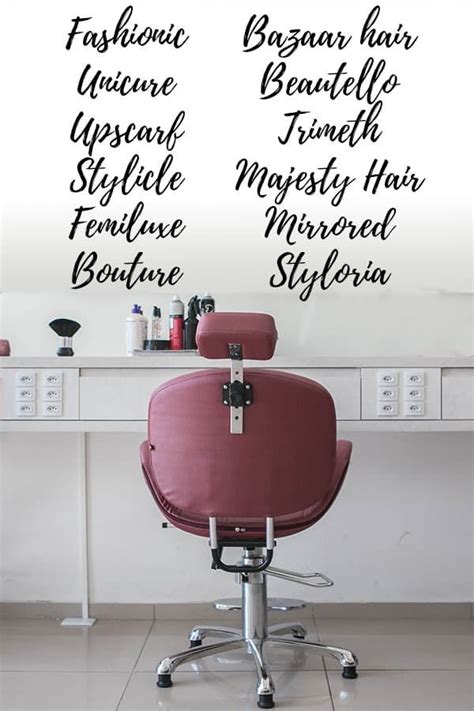 We've used the general brainstorming techniques mentioned above to share several creative and catchy business name ideas for a hair salon. 77 Unique & Classy Hair Salon Name Ideas (With images ...