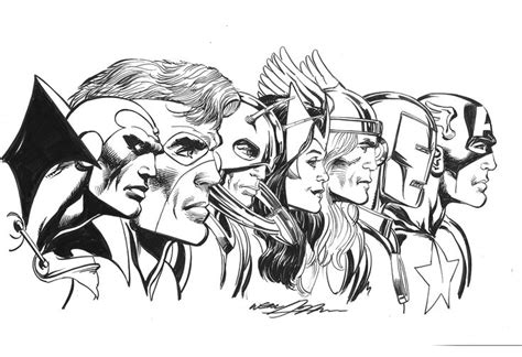 Vngrs001 Avengers Giclee Print Captain America Comic Art Avengers