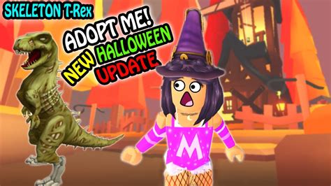 New Skeleton T Rex In Adopt Me 🦖 Roblox Adopt Me New Halloween Update 🎃