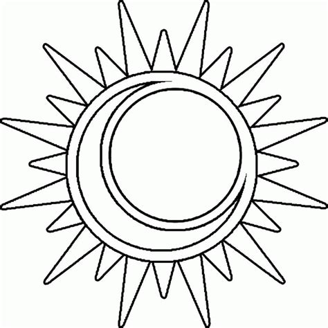 Sun And Moon Coloring Page Coloring Home