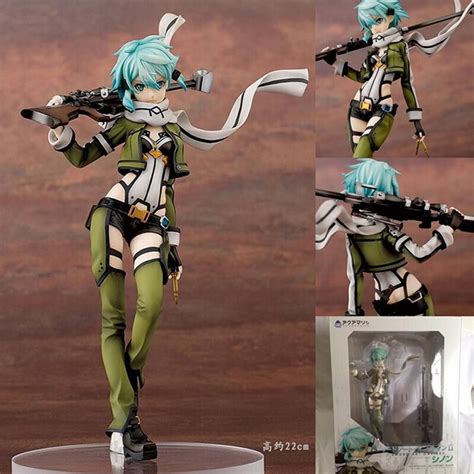 Hot Anime Sword Art Online Sao Sinon Action Figure Gun Gale Online