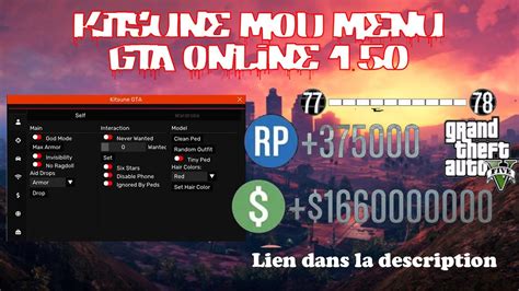 Gta five is packed filled with games. GTA V Online 1.50 Kitsune Mod Menu | Lien mediafire - YouTube