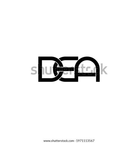 Dea Letter Original Monogram Logo Designh Stock Vector Royalty Free