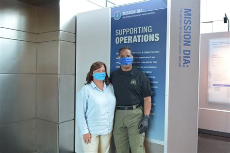 Members Of Dia Office Of Security Wear Donated Face Coverings