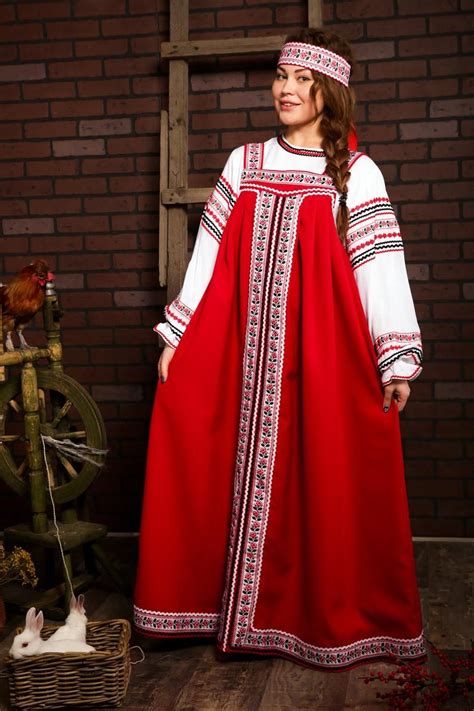 Russian Dress Woman Sarafan Slavic Traditional Costume Folk Etsy Russian Dress Traditional