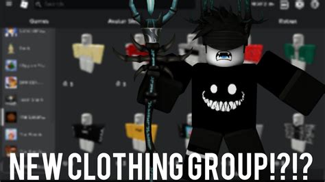 New Clothing Group Roblox Youtube