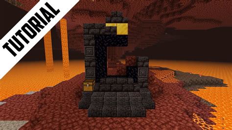 Minecraft How To Build A Small Ruined Portal Nether Step By Step