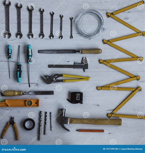 Tools of the Trade As a Carpenter Stock Photo - Image of used, screws
