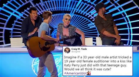 Katy Perry Kisses Teenager On American Idol Twitterati Slam Her For