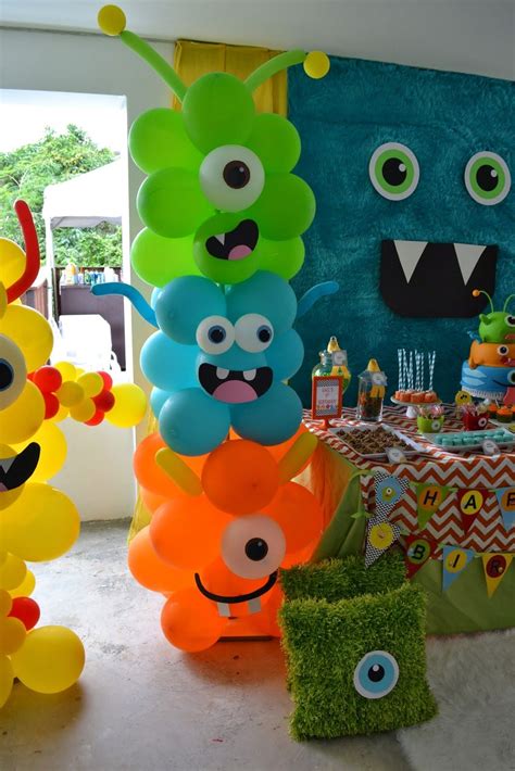 Partylicious Balloon Art Little Monster Birthday Monster 1st