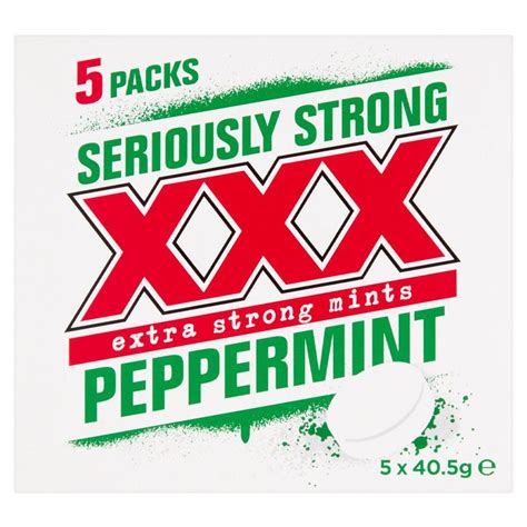 Xxx Extra Strong Mints Peppermint 5 Pack Online Household