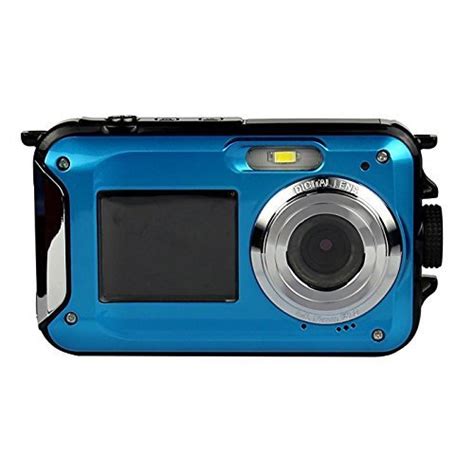 Powerlead Pldh20 Double Screens Waterproof Digital Camera 27 Inch Front Lcd Easy Self Shot