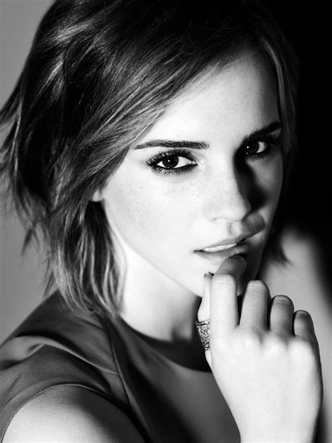 Fond Décran Visage Monochrome Maquette Cheveux Longs La Photographie Emma Watson La