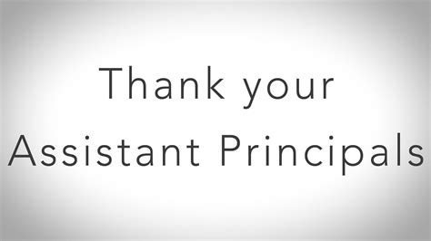 National Assistant Principals Week 2018 Youtube