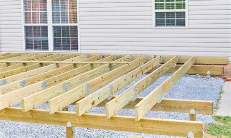How To Build A Deck Framing Builders Villa