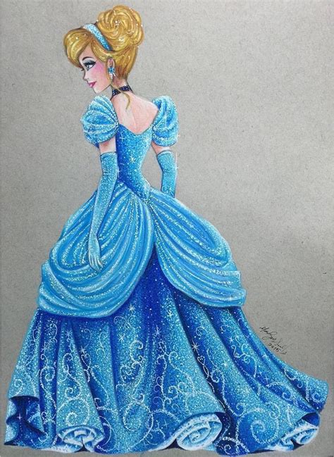Cinderella Disney Princess Drawings By Max Stephen Cinderella Blue