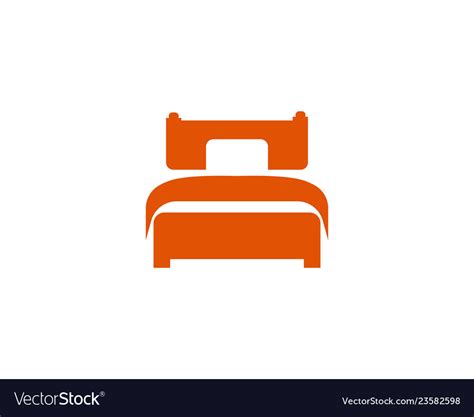 Bed Logo And Symbol Hotel Business Logo Royalty Free Vector