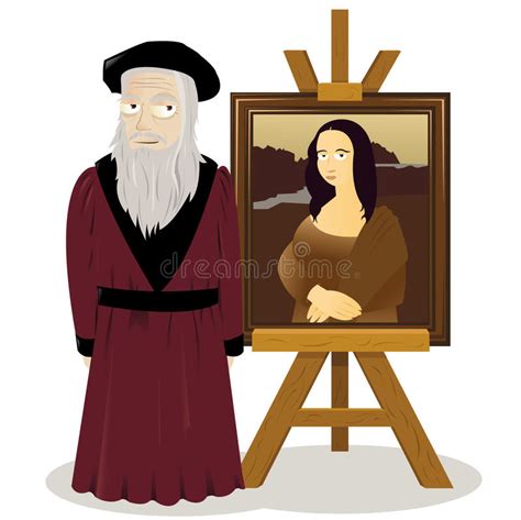 Mona Lisa Cartoon Stock Vector Illustration Of Vinci 13291892