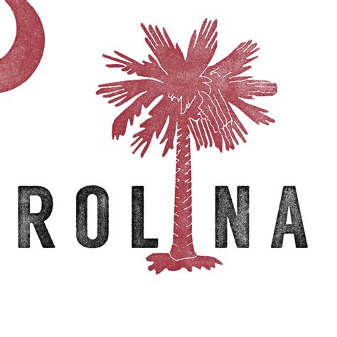 The South Carolina Flag Print South Carolina Art Etsy