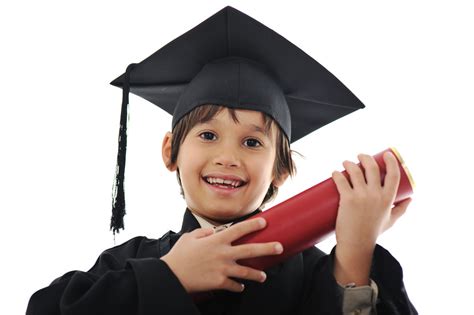 Diploma Graduating Little Student Kid Royalty Free Stock Image