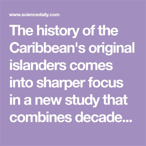 Ancient Dna Retells Story Of Caribbeans First People With A Few Plot