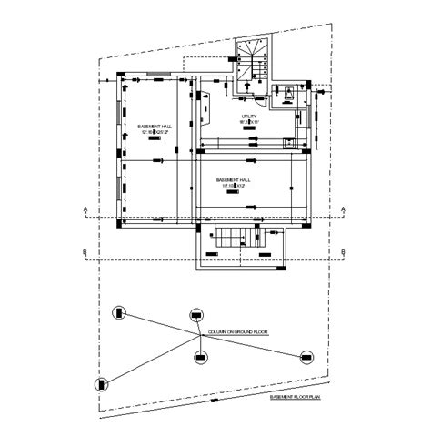 Bungalow Floor Plan Detail Drawing Specified In This Autocad File This