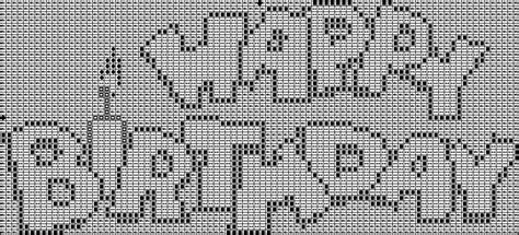 Go cross stitch crazy with our huge selection of free cross stitch patterns! Cross stitch Happy Birthday