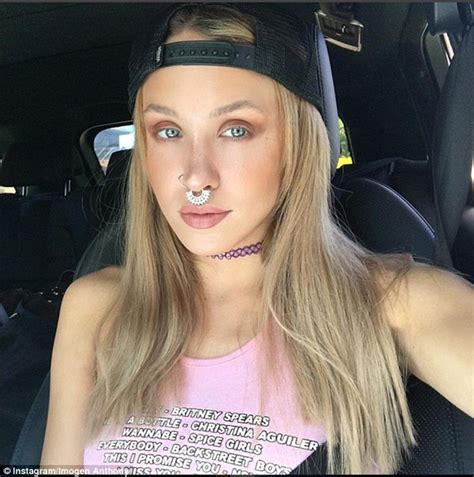 Imogen Anthony Shows Off Pierced Septum And Nose Days After Balaclava And Gun Photo Daily