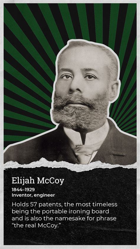 Elijah Mccoy Black Inventor And Engineer In 2020 Elijah Mccoy