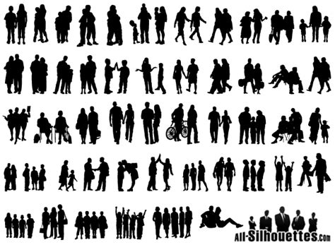 Royalty free human icon stock images photos vectors. Group Of People Vector Silhouette Free | Silhouette people ...