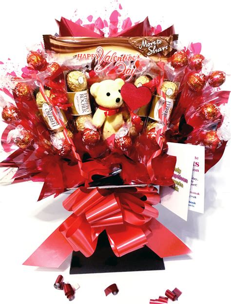 I Give You My Heart Valentines Chocolate Bouquet A Candy Bouquet T
