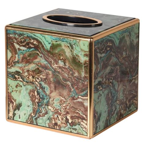 Castlemartyr House Gallery And Ts Green Marble Effect Tissue Box