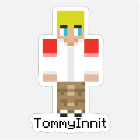 Tommyinnit Stickers Unique Designs Spreadshirt