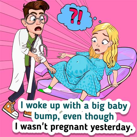 She Woke Up Right Before Giving Birth Even Though She Wasnt Pregnant Yesterday Husband Her