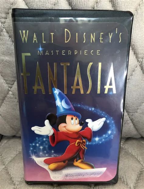 Fantasia Vhs Walt Disney S Masterpiece Black Clamshell Case Vhs Rare My XXX Hot Girl