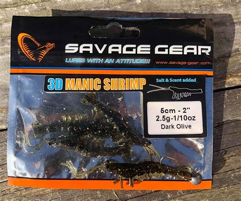 Leurre Souple Savage Gear 3D Manic Shrimp Fish And Test