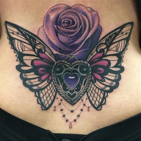 11 Best Butterfly Heart Rose Tattoo Design Images On Pinterest Design Tattoos Tattoo Designs