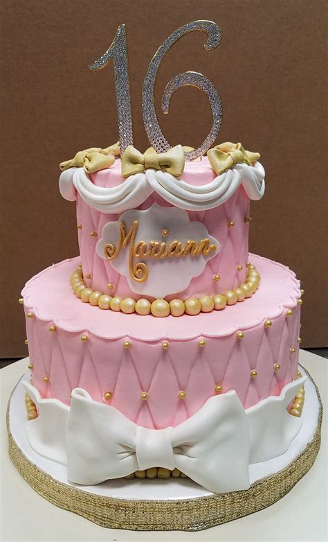 The tradition continues this week with another 3 tier candy filled cake. Sweet 16 - Adrienne & Co. Bakery | Sweet 16 birthday cake ...